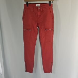 Meritage Women's Red Cargo Skinny Jeans Size 2 NEW‎
